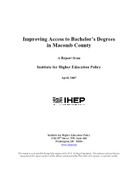 Improving Access to Bachelor's Degrees in Macomb County
