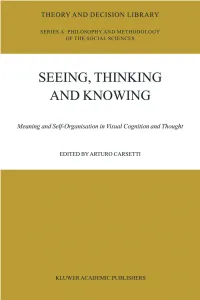 Meaning and Self-Organisation in Visual Cognition and Thought