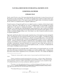 Natural Resources of Regional Significance