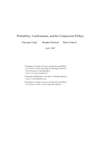 Probability, Confirmation, and the Conjunction Fallacy