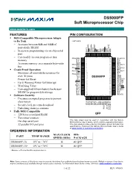 DS5000FP Soft Microprocessor Chip