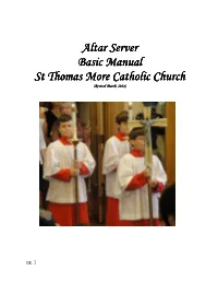 Altar Server Manual Pages 1-12