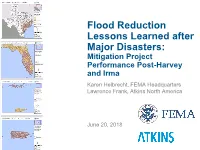 Flood Reduction Lessons Learned After Major Disasters