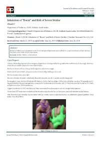 Inhalation of “Borax”