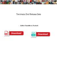 Terminator Dvd Release Date
