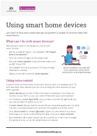 Using Smart Devices