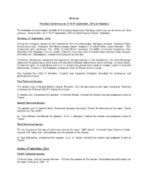 Write-Up Two Days Conference on 3Rd & 4Th September, 2016 at Vadodara the Vadodara & Surat Chapter of WIRC of ICSI Joint