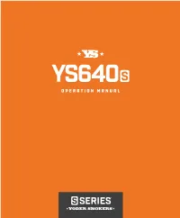 Ys640s Operation Manual+ACS Edit.Indd