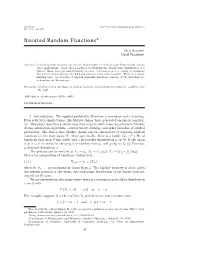 Iterated Random Functions∗