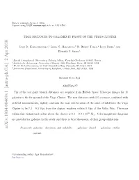TRGB Distances to Galaxies in Front of the Virgo Cluster