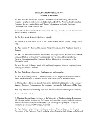 SA Consultation Participant List