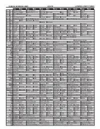 Sunday Morning Grid 6/24/18 Latimes.Com/Tv Times