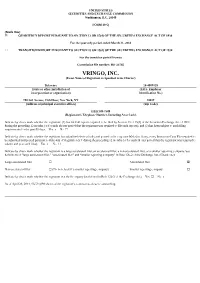 VRINGO, INC. (Exact Name of Registrant As Specified in Its Charter)