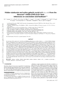 Hidden Starbursts and Active Galactic Nuclei at 0&lt; Z&lt; 4 from the Herschel-VVDS-CFHTLS-D1 Field: Inferences on Coevolution and Feedback