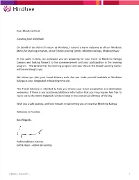 On Behalf of the Admin Function At