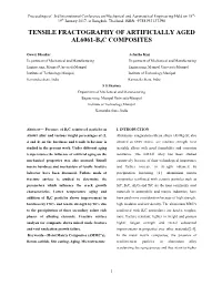 Tensile Fractography of Artificially Aged Al6061-B4c Composites