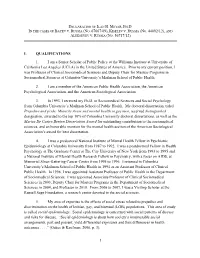 Testimony in Perry V