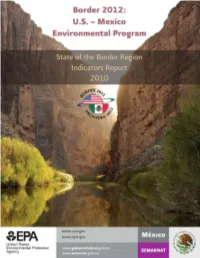 Border 2012: U.S. Mexico Environmental Program” and “U.S.-Mexico Environmental Program: Border 2012 – a Mid-Course Refinement (2008-2012)”