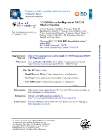 DOCK8 Drives Src-Dependent NK Cell Effector Function Conor J