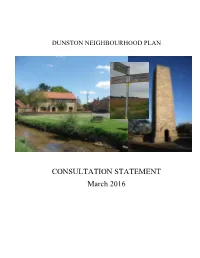 Dunston Consultation Statement