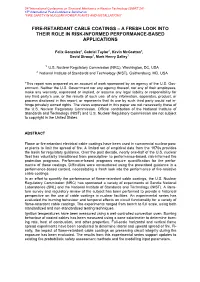 Fire-Retardant Cable Coatings – a Fresh Look Into Their Role in Risk-Informed Performance-Based Applications