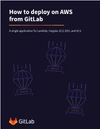 How to Deploy on AWS from Gitlab