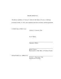 Outline for Thesis