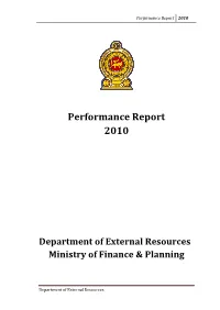 Performance Report 2010