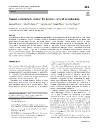 A Blockchain Solution for Dynamic Consent in Biobanking