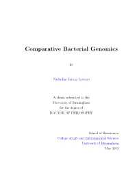 Comparative Bacterial Genomics
