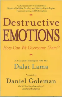 Destructive Emotions a Scientific Dialogue with the Dalai Lama.Pdf