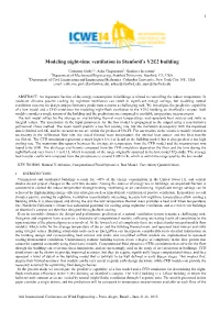 Modeling Night-Time Ventilation in Stanford's Y2E2 Building
