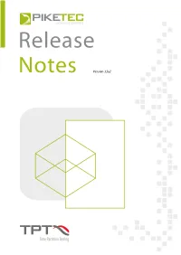 Release Notes TPT 13 1