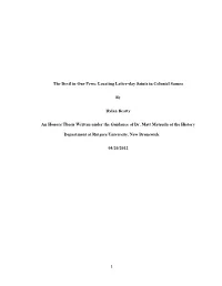 The Devil in Our Pews: Locating Latter-Day Saints in Colonial Samoa
