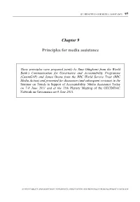 Chapter 9 Principles for Media Assistance
