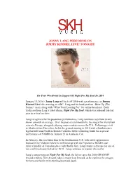 Jonny Lang Performs on Jimmy Kimmel Live! Tonight