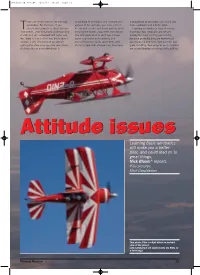 Learning Basic Aerobatics Will Make You a Better Pilot, and Could Lead on to Great Things