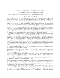 Math 396. Orientations on Bundles and Manifolds 1. Orientation Atlases and Orientation Forms Recall That an Oriented Trivializin
