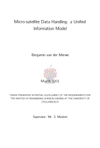 Micro-Satellite Data Handling: a Unified Information Model
