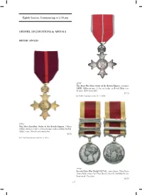 Eighth Session, Commencing at 2.30 Pm ORDERS, DECORATIONS