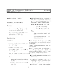 Matroid Intersection