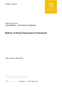 Reform of School Governance Framework