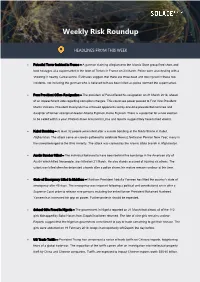 Weekly Risk Roundup