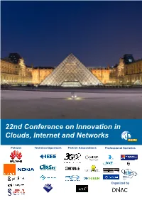 22Nd Conference on Innovation in Clouds, Internet and Networks