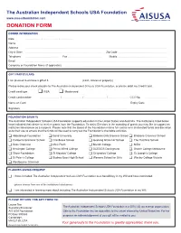AISUSA Donation Form