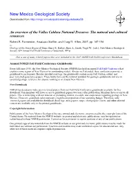 An Overview of the Valles Caldera National Preserve: the Natural and Cultural Resources Robert R