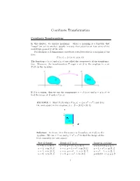 Coordinate Transformation
