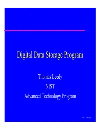 Digital Data Storage Program