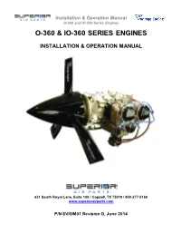 O-360 & Io-360 Series Engines