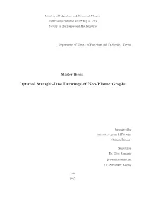 Optimal Straight-Line Drawings of Non-Planar Graphs